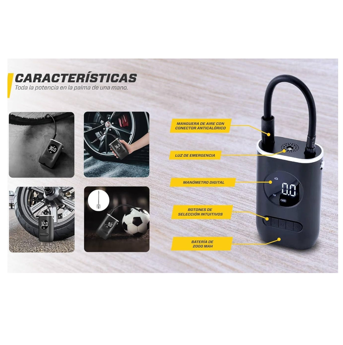 Compresor de aire portátil AirGo®