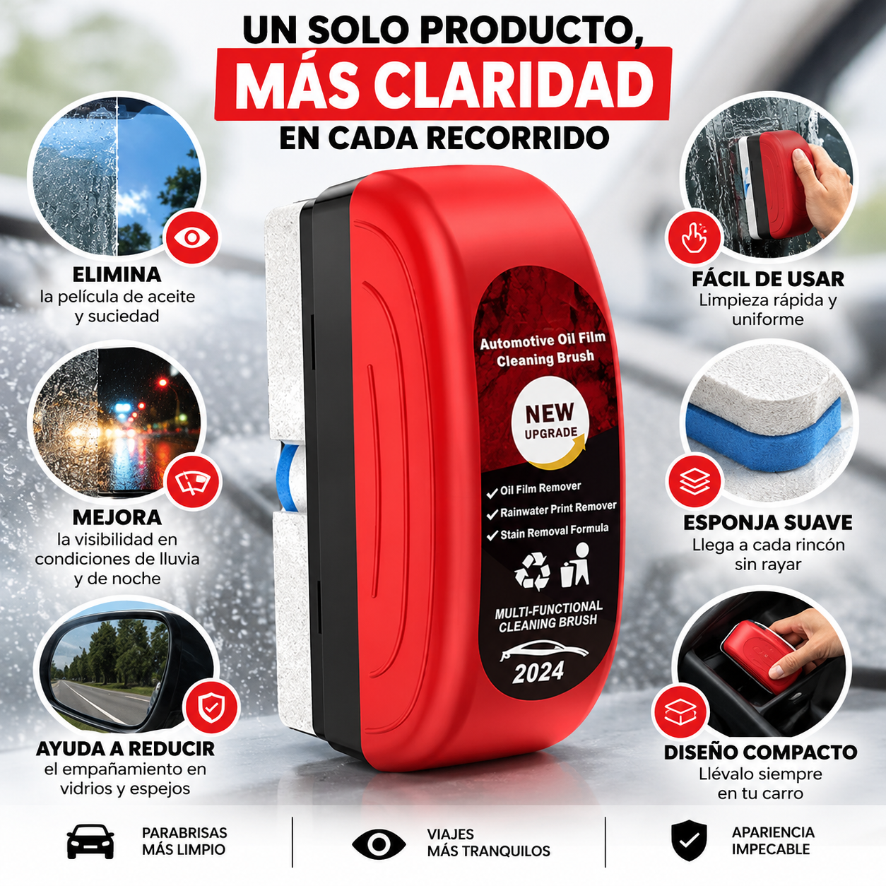 Clean Drive: Vidrios más limpios, visión más despejada.